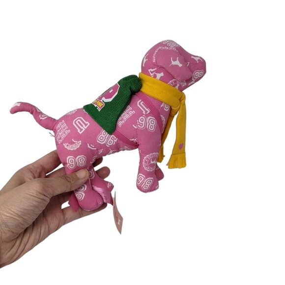 Victoria's Secret Preppy Pink Dog with Backpack Plush Stuffed Animal Toy Small - Picture 1 of 7